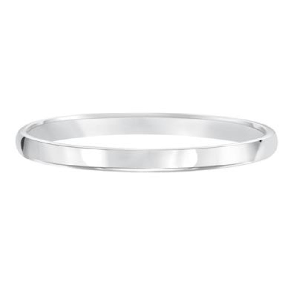 Ladies Platinum 2mm Plain Wedding Band