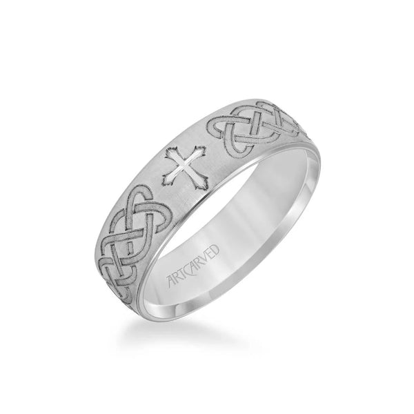 Low Dome Step Edge Carved Wedding Band 11-WV8908Y65-G.00-1