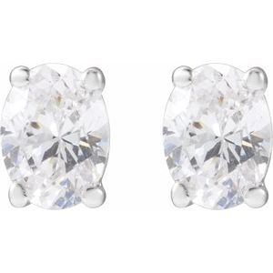 14K White 1/3 CTW Lab-Grown Diamond Stud Earrings 688986:LG101:P