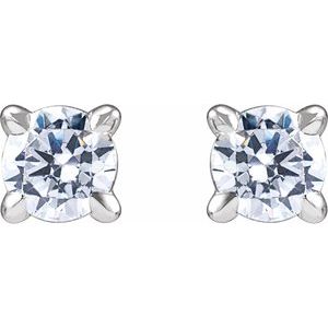 14K White 1/5 CTW Lab-Grown Diamond Cocktail-Style Stud Earrings 688988:LG601:P