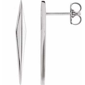 Platinum Geometric Earring 88589:101:P