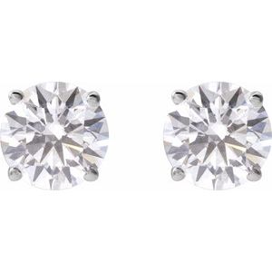 14K White 3 CTW Lab-Grown Diamond Stud Earrings 652480:LG681:P