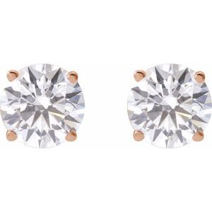 14K Rose 3 CTW Lab-Grown Diamond Stud Earrings 652480:LG682:P