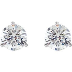 14K White 1/4 CTW Natural Diamond Stud Earrings 66233:60115:P