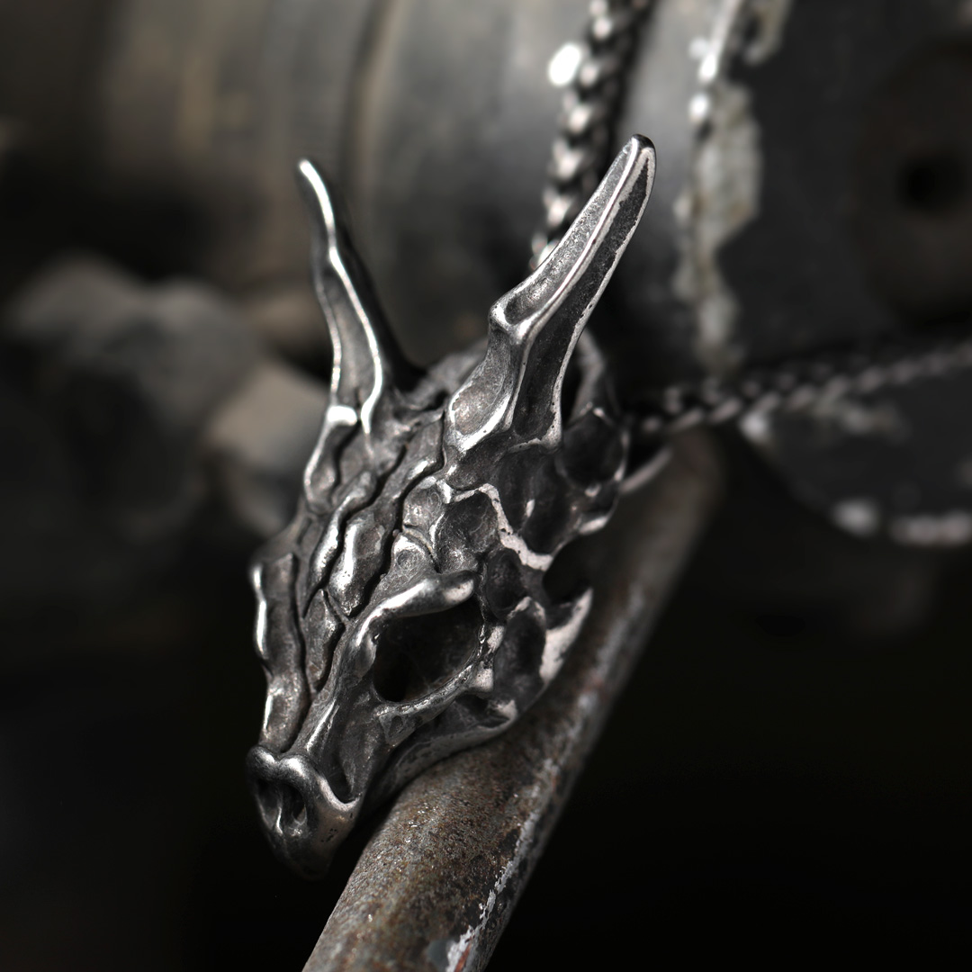 Helloice Skull Cat Stainless Steel Pendant