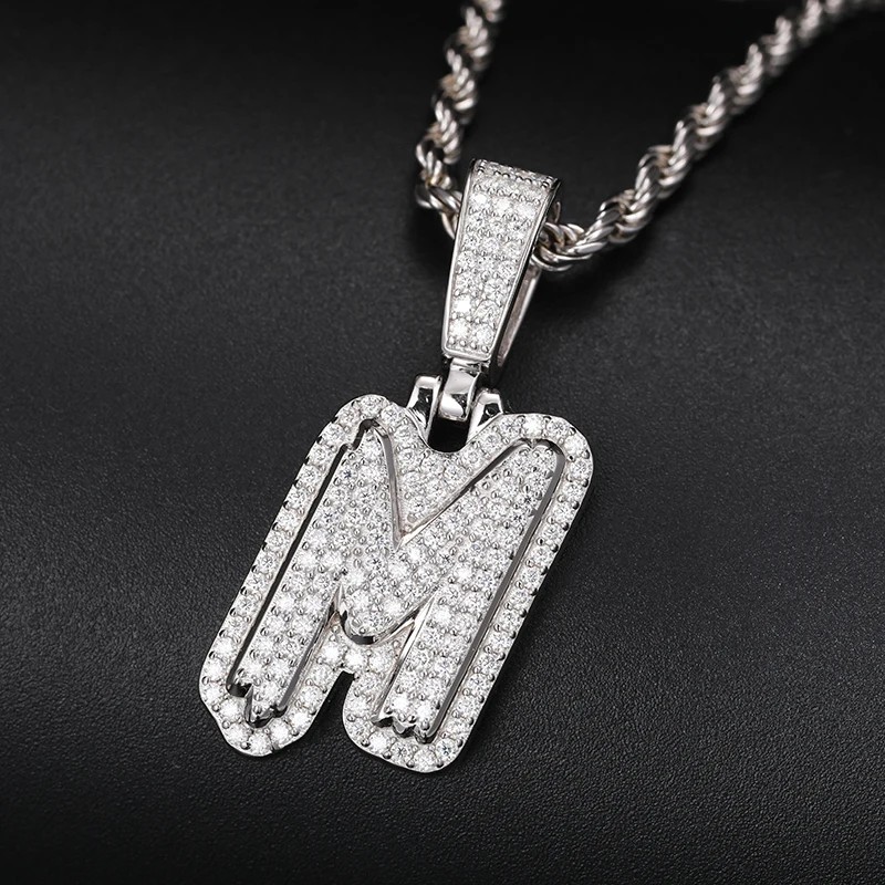 Helloice Iced 26 Initial Letters Pendant