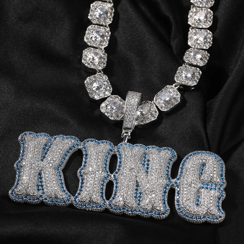 Helloice Custom Micro Pave Name Pendant