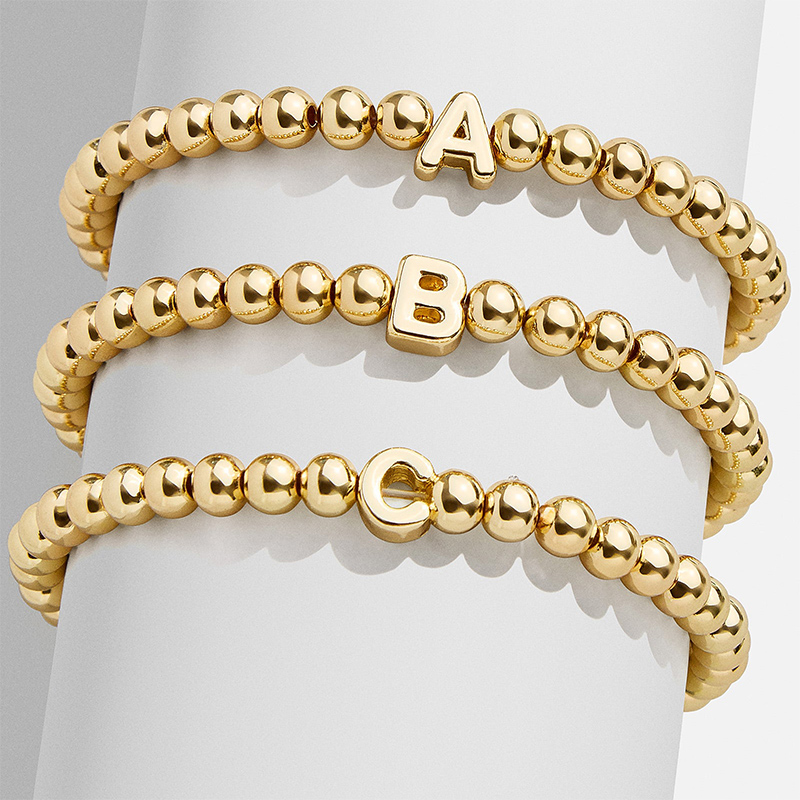 Helloice Initial Beads Bracelet