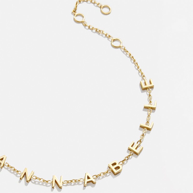 Helloice Customized Spaced Letters Bracelet