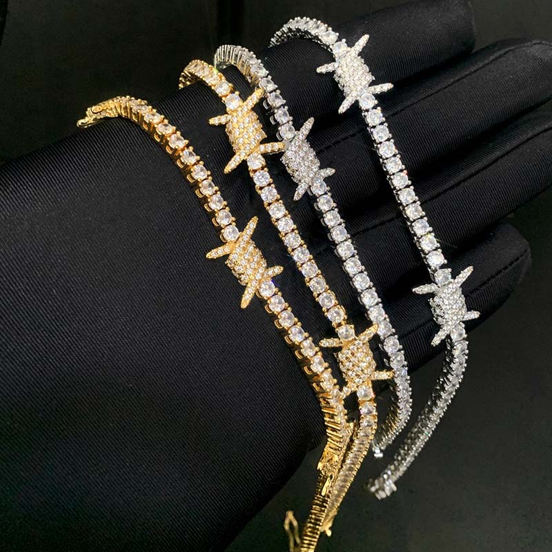 Helloice 3mm Iced Out Thorns Tennis Chain