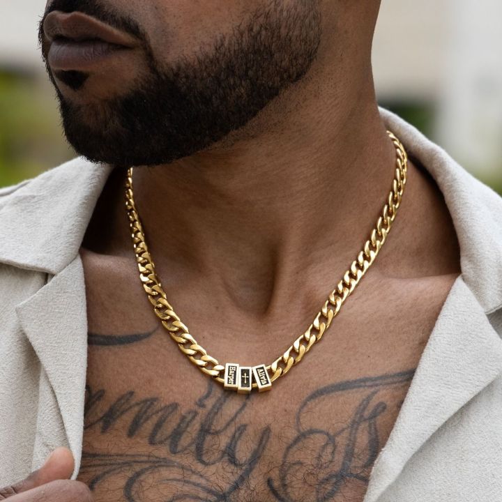 Helloice 8mm Custom Family Names Cuban Chain