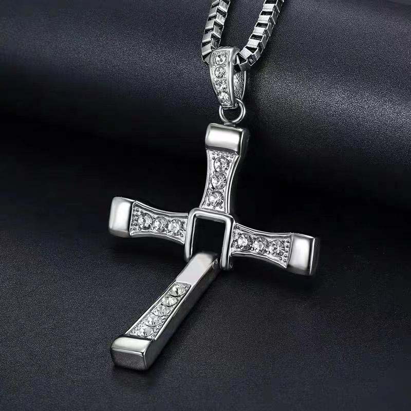 Helloice Couple Collapsible Cross Pendant