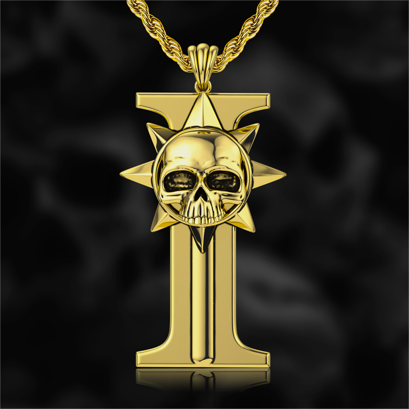 Helloice Skull Star Pillar Pendant