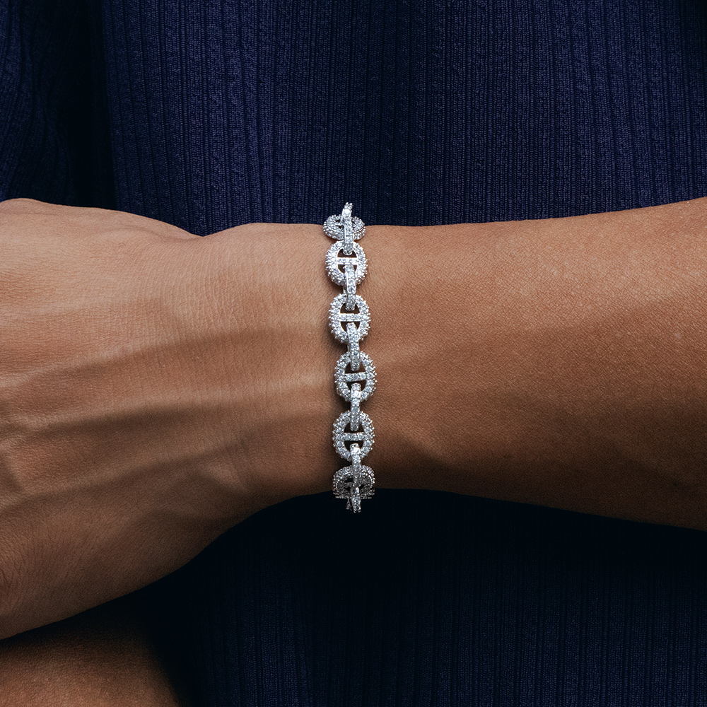 Helloice 8mm Paved G-Link Bracelet