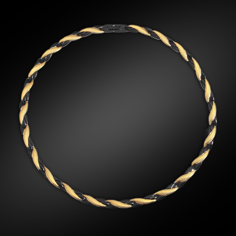 Helloice 8mm Two-Tone Rope Chain