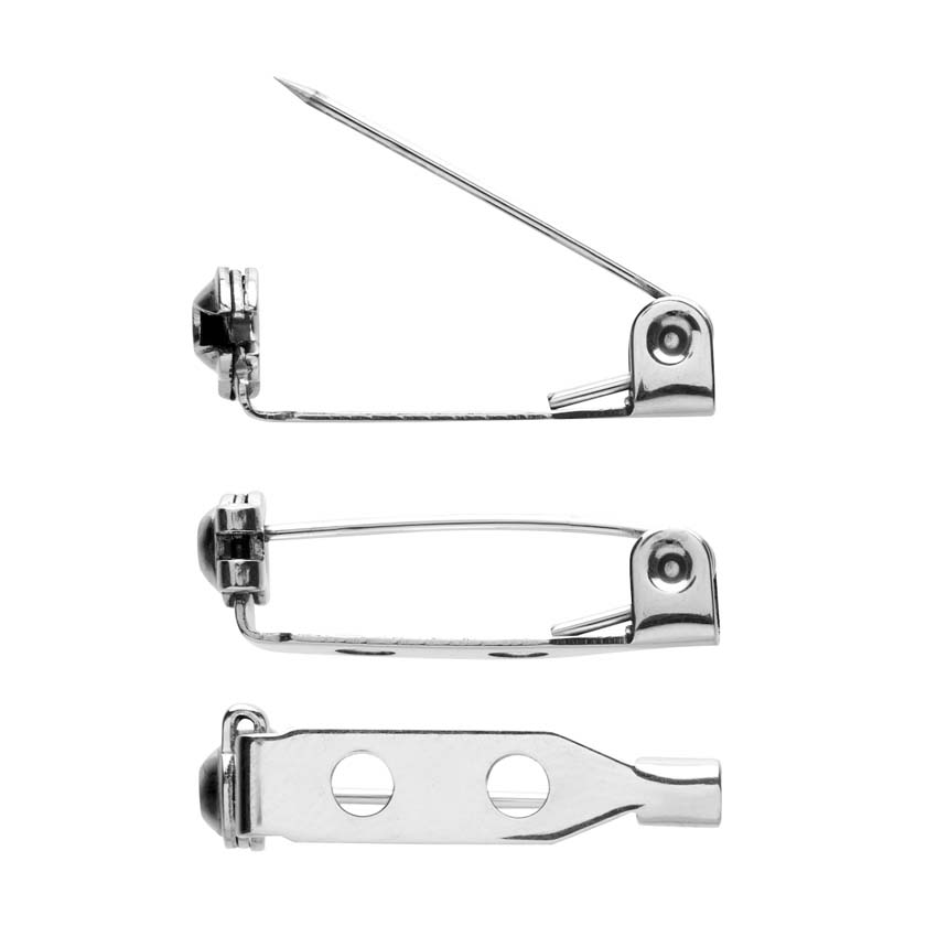 20mm Replacement Brooch Clasps By Erstwilder - Set Of 5 With Screws