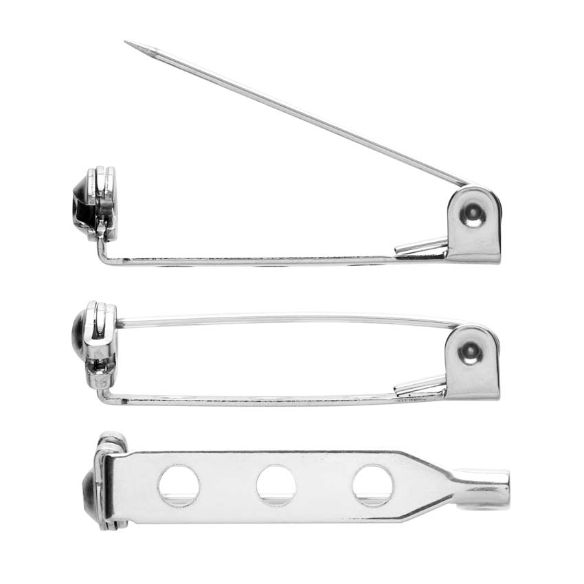 28mm Replacement Brooch Clasps By Erstwilder - Set Of 5 With Screws