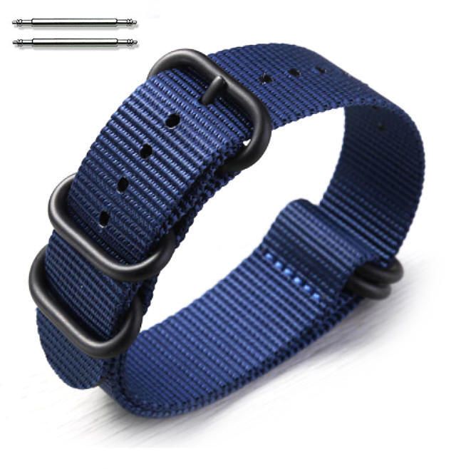 5 Ring Ballistic Army Military Navy Nylon Fabric Replacement Watch Band #3024