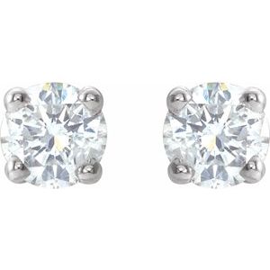 14K White 1/5 CTW Natural Diamond Stud Earrings 1874:70197:P