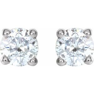 14K White 1/4 CTW Natural Diamond Stud Earrings 1874:70198:P