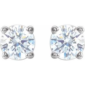14K White 1/3 CTW Natural Diamond Stud Earrings 1874:70191:P