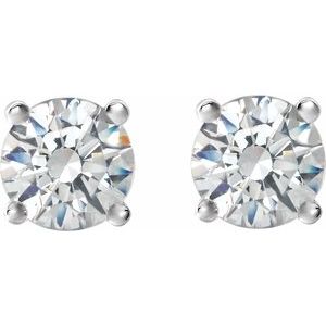 Platinum 1/2 CTW Natural Diamond Cocktail-Style Earrings 29762:6079:P