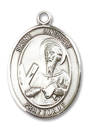 Extel Large Oval Sterling Silver St. Andrew Medal Made in USA