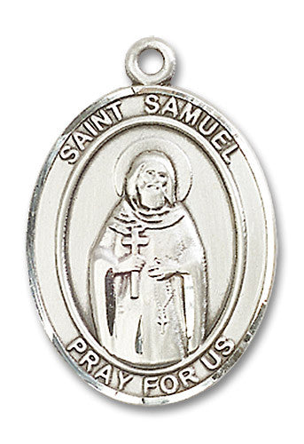 Extel Large Oval Sterling Silver St. Samuel Medal Made in USA