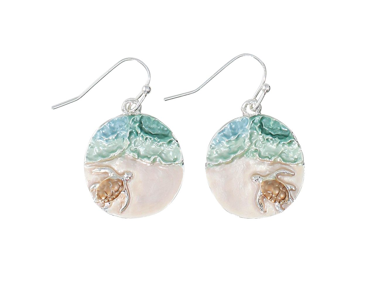 Delicate Periwinkle Sea Turtle Earrings For Ocean Lovers