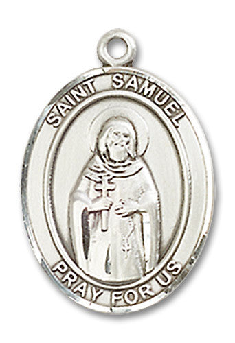 Extel Medium Oval Sterling Silver St. Samuel Medal Made in USA