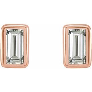 14K Rose .07 CTW Natural Diamond Bezel-Set Earrings 2000410:1050:P