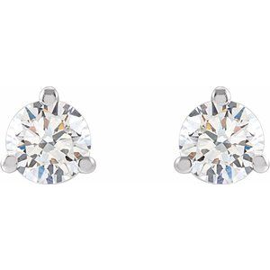 14K White 1/3 CTW Lab-Grown Diamond Stud Earrings 652481:LG601:P