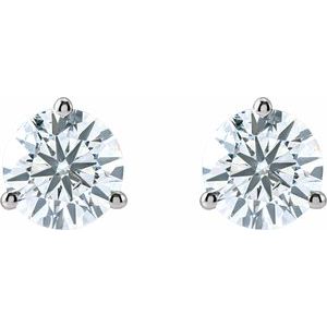 14K White 2 1/2 CTW Lab-Grown Diamond Stud Earrings 652481:LG670:P