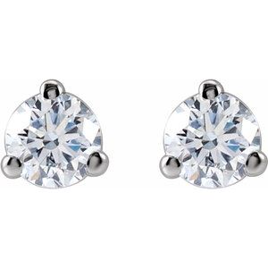 14K White 1/5 CTW Lab-Grown Diamond Stud Earrings 652481:LG643:P