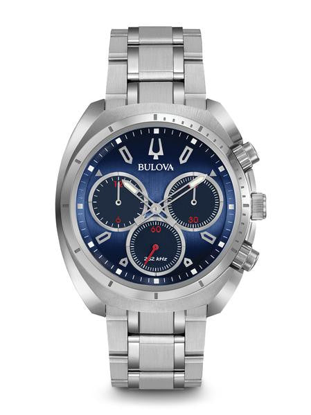 Bulova Curv Chronograph  96A185 + Free Travel Clock & Picture Frame Clock