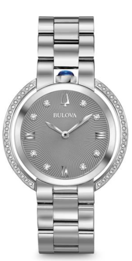 Bulova 96R219 Rubaiyat Diamond Gray Dial Ladies
