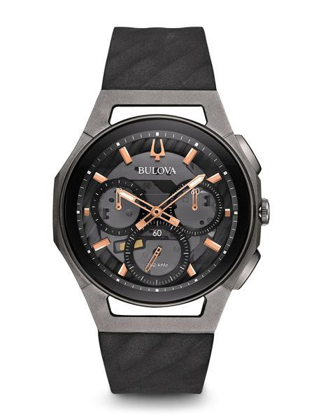 Bulova Curv Chronograph  98A162 + Free Travel Clock & Picture Frame Clock