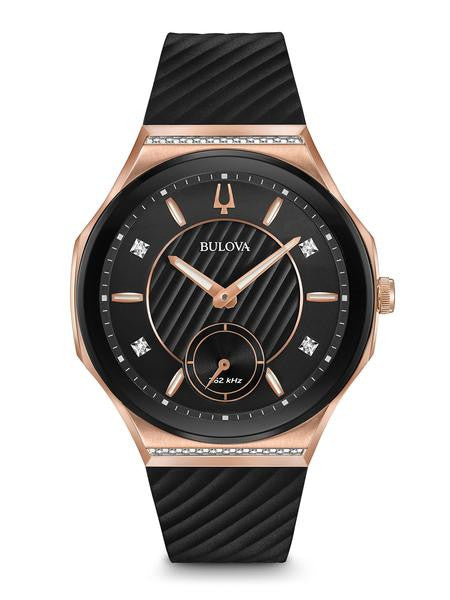 Bulova Curv Chronograph 98R239 + Free Travel Clock & Picture Frame Clock