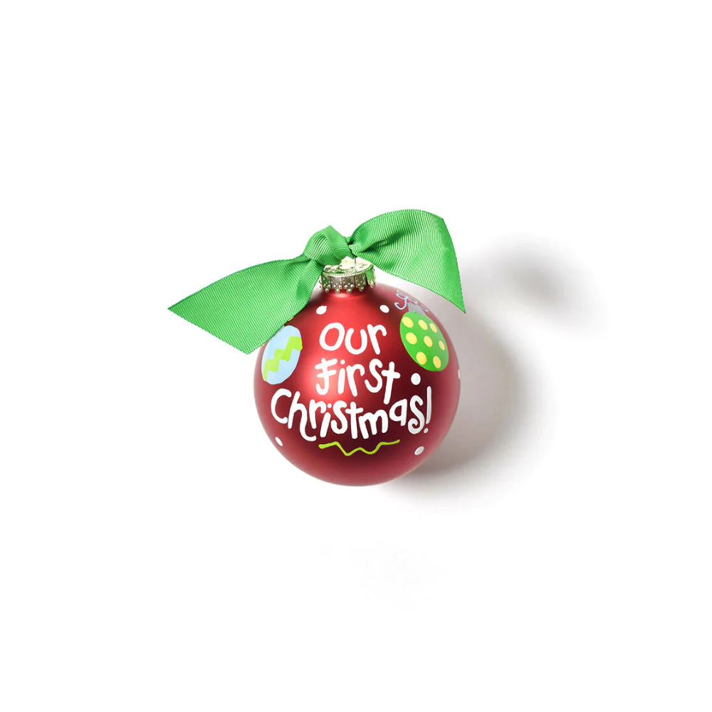 Coton Colors Our First Christmas Glass Ornament