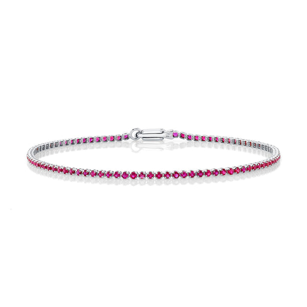 1.50CT RUBY MICRO-TENNIS BRACELET