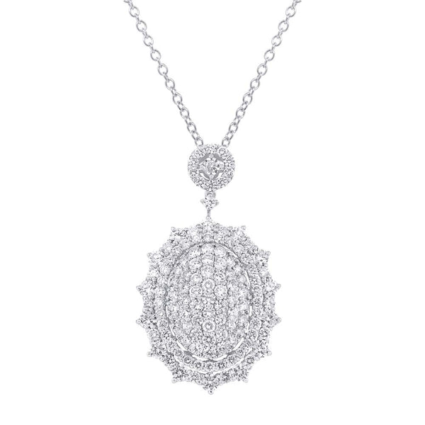 3.55CT DIAMOND PAVE NECKLACE