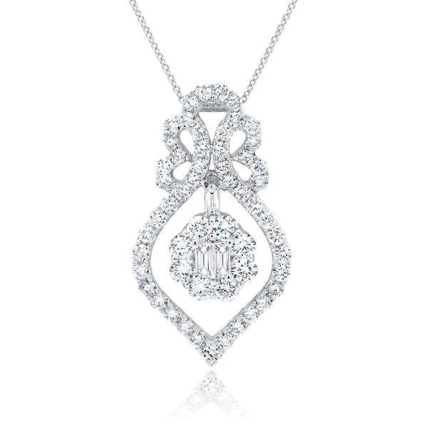 1.66CT DIAMOND BAGUETTE NECKLACE