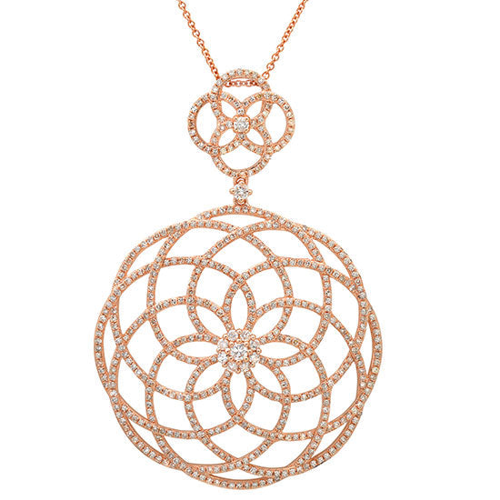 1.92CT DIAMOND LACE NECKLACE