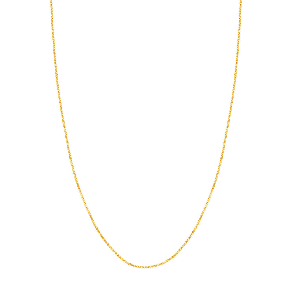 14k Gold 1.65mm Wheat Chain Necklace