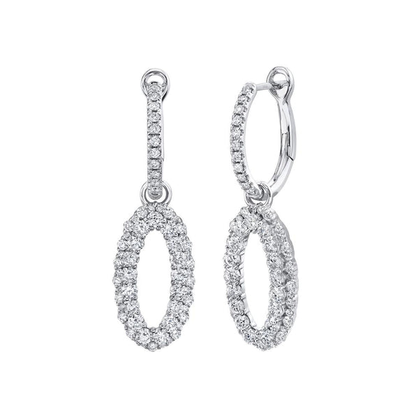 1.60CT DIAMOND OVAL EARRING