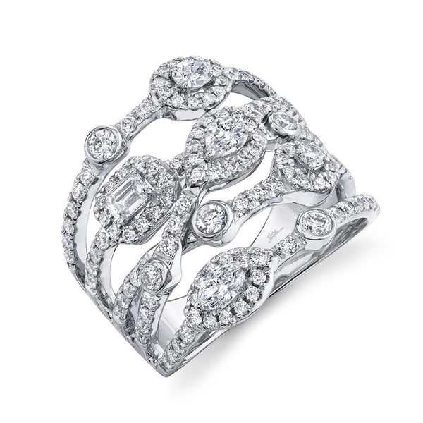 1.61CT DIAMOND EMERALD MARQUISE OVAL PEAR RING