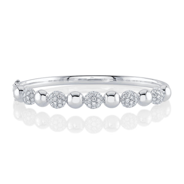 2.01CT DIAMOND PAVE CIRCLE BANGLE