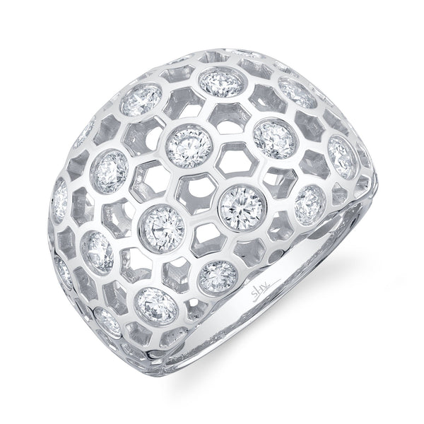 1.65CT DIAMOND HEXAGON RING