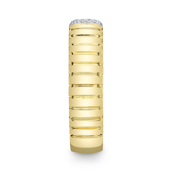 Shy Creation 0.08Ct Diamond Ribbed Band SC22009541RD