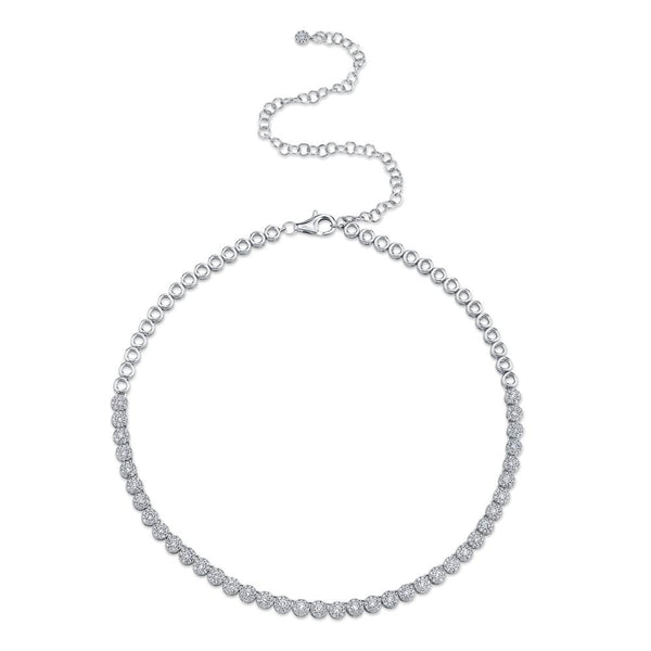 2.44CT DIAMOND TENNIS NECKLACE